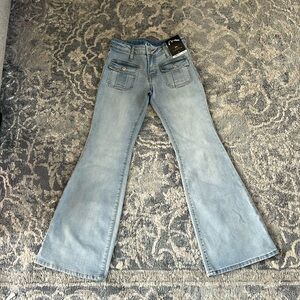 Girls Flare Low Rise Jeans - Size 10